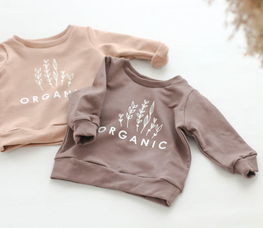 ORGANIC print  sweatshirt 6-9  mths